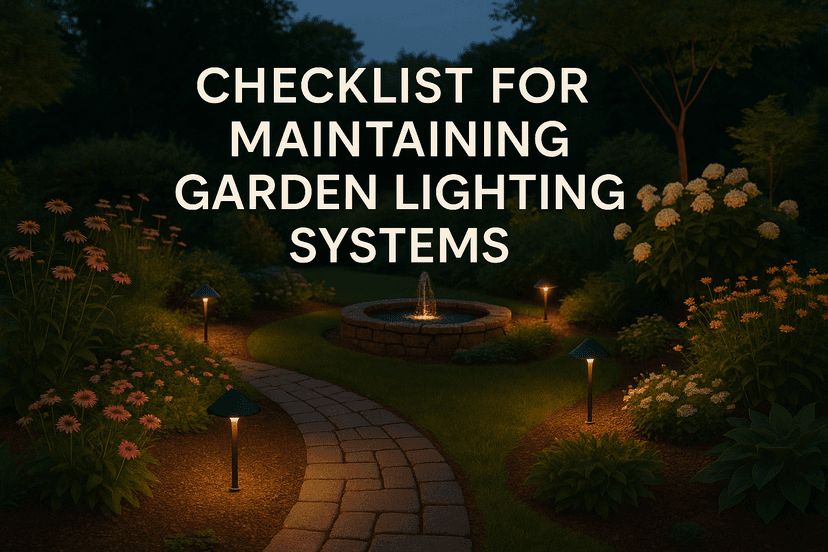 Checklist for Maintaining Garden Lighting Systems