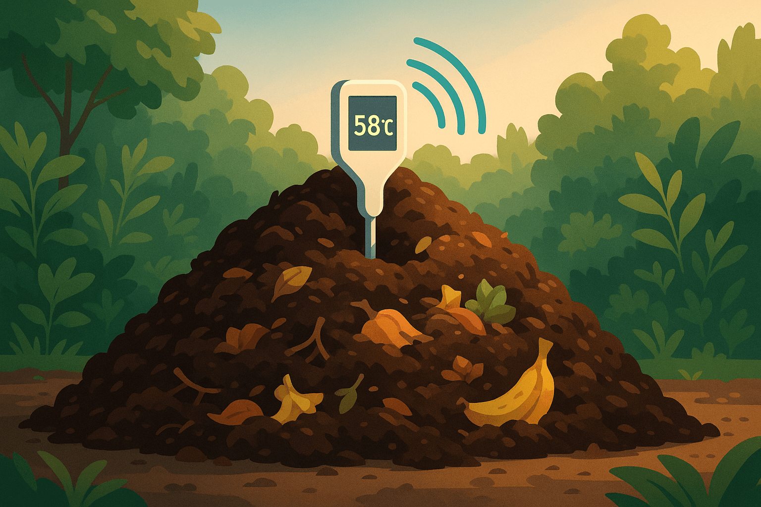 How AI Monitors Compost Temperature