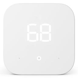 Amazon Smart Thermostat – Save money and energy - Works with Alexa and Ring - C-wire required image