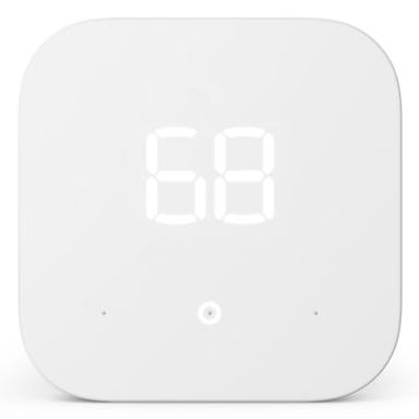 Amazon Smart Thermostat – Save money and energy - Works with Alexa and Ring - C-wire required image