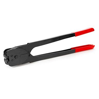 IDL Packaging C-3124 Double-Notched Front-Action Sealer/Crimper for 1/2" Steel Strapping – Durable Tool with Long Handle – Good for Horizontal and Vertical Operation – Heat-Treated Wearing Steel Parts image