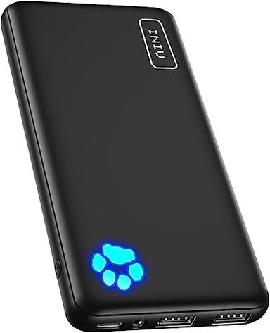 INIU Portable Charger, Slimmest 10000mAh 5V/3A Power Bank, USB C in&Out High-Speed Charging Battery Pack, External Phone Powerbank Compatible with iPhone 15 14 13 12 X Samsung S22 S21 Google iPad etc image