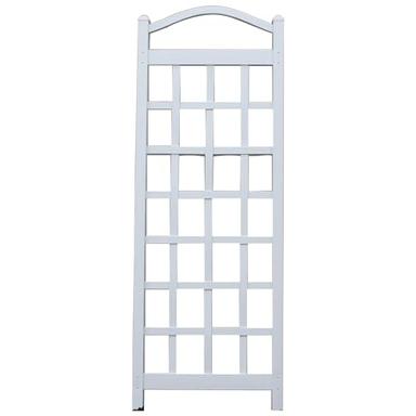 Dura-Trel Cambridge 28 by 75 Inch Indoor Outdoor Garden Trellis Plant Support for Vines and Climbing Plants, Flowers, and Vegetables, White image