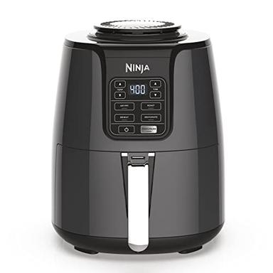 Ninja AF101 Air Fryer that Crisps, Roasts, Reheats, & Dehydrates, for Quick, Easy Meals, 4 Quart Capacity, & High Gloss Finish, Grey image