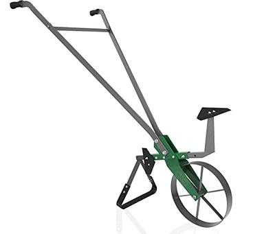 Varomorus High Wheel Cultivator, Self Cleaning Steel Single Wheel Hoe, Modular Plow Garden Tool for Gardening image