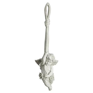 Design Toscano OS68741 Angelic Play Hanging Sculpture, Small, antique stone image