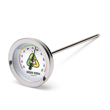 Urban Worm Soil Thermometer - 5-in Stainless Steel Stem - Perfect for Gardening & Worm Bin image