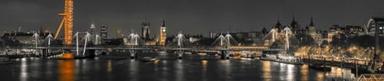 Panoramic view of London skyline over River Thames 10x2 UnFramed Art Print Poster Ready for Framing by Frank, Assaf image