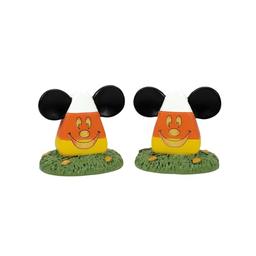 Department 56 Disney Village Halloween Accessories Candy Corn Topiaries Figurine Set, 1.5 Inch, Multicolor image