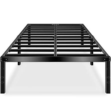 HAAGEEP Full Size Bed Frame 18 Inch Tall Platform Bedframe No Box Spring Needed High with Storage Metal image