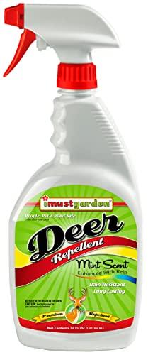 I Must Garden Deer Repellent: Mint Scent Deer Spray for Gardens & Plants – Natural Ingredients – 32oz Ready to Use image