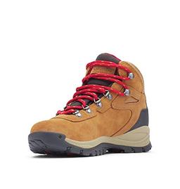 Columbia womens Newton Ridge Plus Waterproof Amped Hiking Boot, Elk/Mountain Red, 8.5 Wide US image