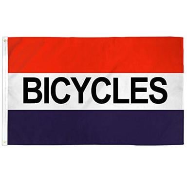 Bicycle 3x5 ft Flag Polyester - Perfect for Businesses, Bike Shop, Bicycle Rental, etc! image