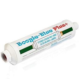 Boogie Blue Plus Garden Hose Water Filter for RV and Outdoor use - Removes Chlorine, Chloramines, VOCs, Pesticides/Herbicides Boogie Blue Plus High Capacity Filter - The Organic Gardener's Choice image