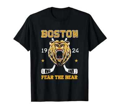 Boston Ice Hockey Fear the Bear T-Shirt image
