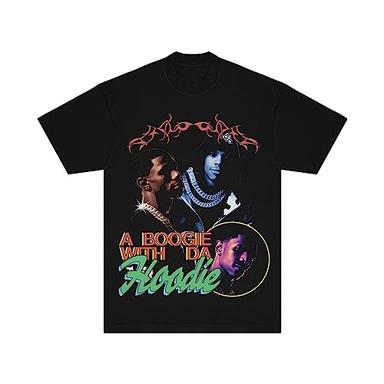 A Boogie Wit Da Hoodie Unisex's Standard Trio Portrait T-Shirt, Black image