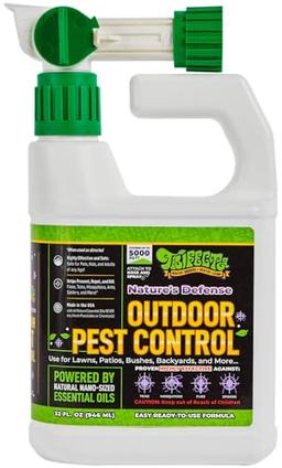 Trifecta Natural Outdoor Pest Control Spray & Backyard Insect Repellent | Kills on Contact & Repels Bugs | Natural, Non-Toxic, Plant-Based, Kids & Pet Safe | Ready to Use Yard Spray (up to 5000ft²) image