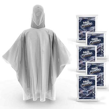 Hagon PRO Disposable Rain Ponchos for Adults (5 Pack) image