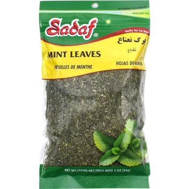 Sadaf Mint Leaves Cut - Dried mint leaves cut and sifted - Kosher and Halal - No stems (2 Oz) image