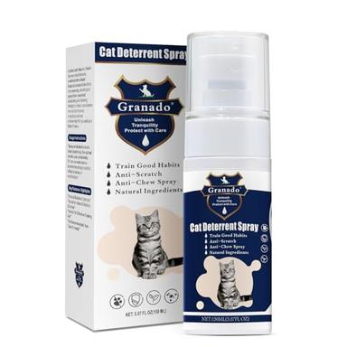 Granado Premium Cat Deterrent Spray - Safe Indoor & Outdoor Deterrent for Furniture Protection, Effective Training Aid with Natural Ingredients - Non-Toxic Anti-Scratch Formula for Cats and Kittens image