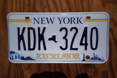 New York Excelsior License Plate image