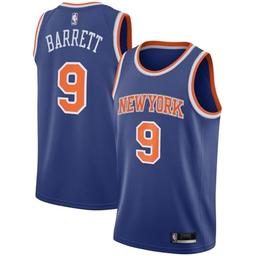 RJ Barrett New York Knicks NBA Kids Youth 8-20 Blue Icon Edition Swingman Jersey (US, Numeric, 14, 16, Regular) image