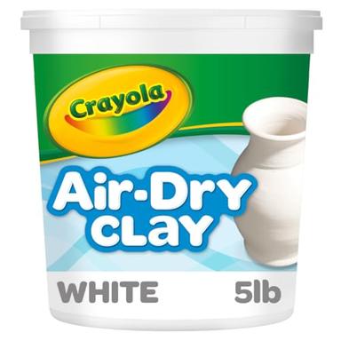 Crayola Air Dry Clay (5lb Bucket), Natural White Modeling Clay for Kids, Sculpting Material, Craft Supplies for Classrooms [Amazon Exclusive] image
