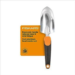 Fiskars Ergo Garden Trowel for Digging and Planting, Heavy Duty Gardening Hand Tool with Hanging Hole image