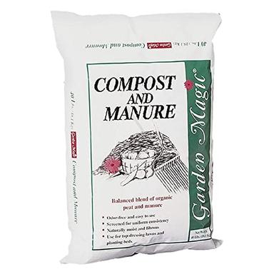 Michigan Peat 40 Pound Garden Magic Compost and Manure with Odor Free Blend and Naturally Moist and Fibrous for Lawn and Garden image