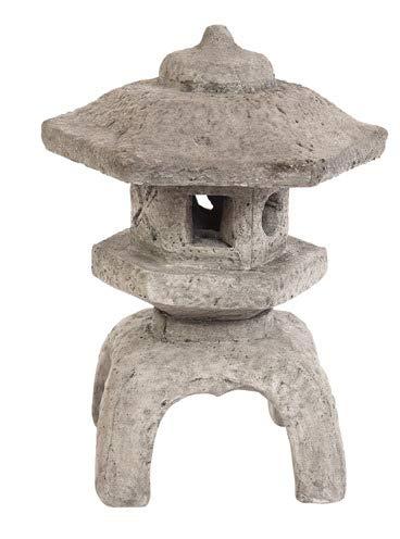 Solid Rock Stoneworks Medium Japanese Lantern- 22in Tall- Pre Aged Color image