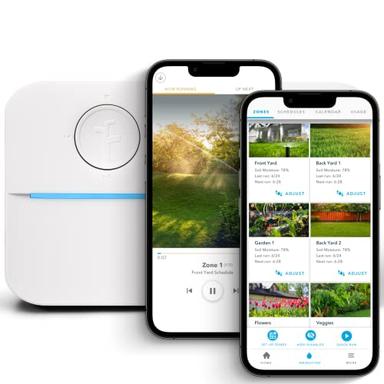 Rachio 3: 8 Zone Smart Sprinkler Controller (Simple Automated Scheduling + Local Weather Intelligence. Save Water w/ Rain, Freeze & Wind Skip), App Enabled, Works w/ Alexa, Fast & Easy Install image