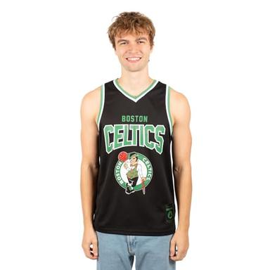 Ultra Game NBA Boys Sleeveless Mesh Tank Top Muscle T-Shirt, Boston Celtics, Black 23, Small image