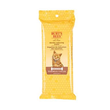 Burt's Bees for Pets Cat Natural Dander Reducing Wipes | Kitten and Cat Wipes for Grooming, 50 Count | Cruelty Free, Sulfate & Paraben Free, pH Balanced for Cats - Made in the USA image