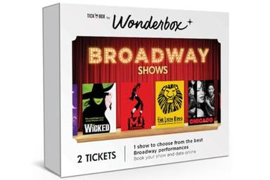 WONDERBOX – Experience Gift – Broadway Shows – 2 Open Tickets for The Broadway Show of Your Choice – Easy and Fast Booking Online - Unique Broadway Show Gift Idea - Find Broadway Musical Tickets image