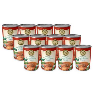 Farmer's Market Organic Sweet Potato Puree, 15-Ounce Cans (Pack of 12) image