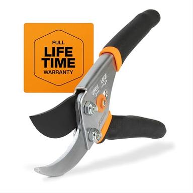 Fiskars Bypass Pruning Shears 5/8” Garden Clippers - Plant Cutting Scissors with Sharp Precision-Ground Steel Blade image