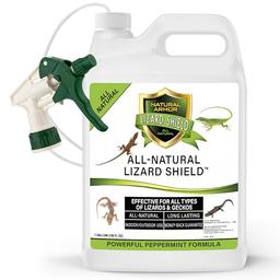 Natural Armor Lizard & Gecko Repellent Spray - Powerful Peppermint Formulation Repels All Types of Lizards & Geckos and Works Better Than Ultrasonic Gimmicks – 128 fl oz - Gallon Ready to Use image