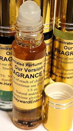 Hayward Enterprises Brand Perfume Oil Compatible to FORBIDDEN FRUIT for women, Fragrance Rendition, Eau de Parfum, 1/3 oz. (10ml) Glass Roll on image