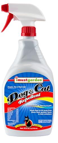 I Must Garden Dog and Cat Repellent: All Natural Spray to Stop Chewing and Repel from Yards, Plants, and Gardens – 32oz Easy Spray Bottle image