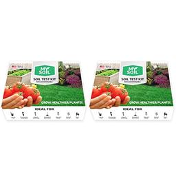 MySoil - Soil Test Kit 2 PACK | Grow The Best Lawn & Garden | Complete & Accurate Nutrient and pH Analysis with Recommendations Tailored to Your Soil and Plant Needs image