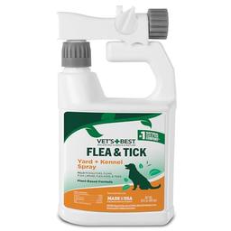 Vet's Best Flea and Tick Yard and Kennel Spray - kills Mosquitoes with Certified Natural Oils - Plant Safe with Ready-to-Use Hose Attachment - 32 oz image