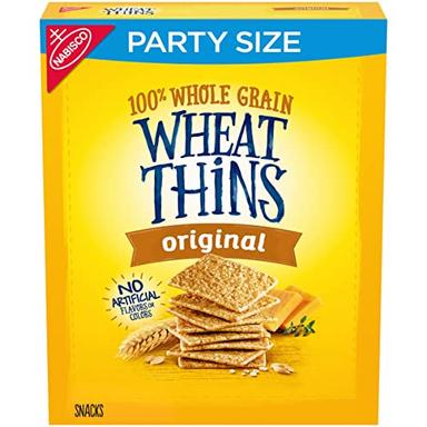 Wheat Thins Original Whole Grain Wheat Crackers, Party Size, 20 oz Box image