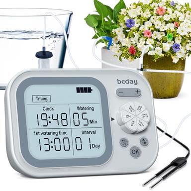 Automatic Plant Waterer Indoor,Self Watering System for 15 Potted Plants,Automatic Drip Irrigation Kit Programmable Water Timer,Smart Humidity Detection Watering image