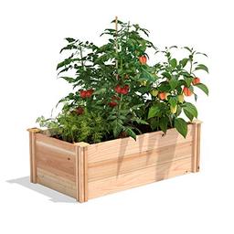 Greenes Fence Premium Cedar Raised Garden Bed, 2' x 4' x 16.5" - Made in USA with North American Cedar image