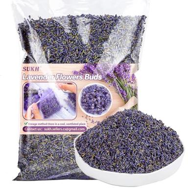 110g French Lavender Dried Lavender - Sukh Organic Lavender Sachets for Drawers and Closets Lavender Flowers Sachet Bags Fresh Scents Lavender Sachet Bags Dried Flowers Bulk image