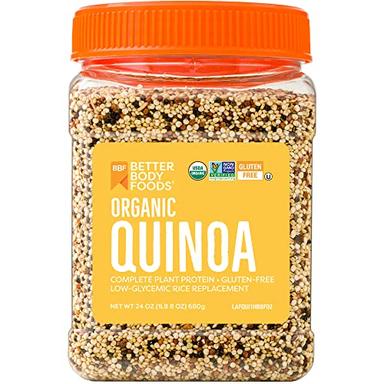 BetterBody Foods Organic Quinoa, Vegan, Complete Plant Protein, Gluten Free, Low Glycemic Rice Replacement, 24 ounce image