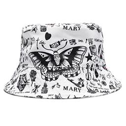 ASVP Shop Harry Tattoo Bucket Hat Summer Concert Outfit Cap Merch White image