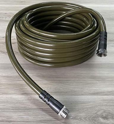 Water Right 600 Series Polyurethane Garden Hose, Drinking Water Safe, 75-Foot x 5/8-Inch, Lead-Free Brass Fittings, Olive image
