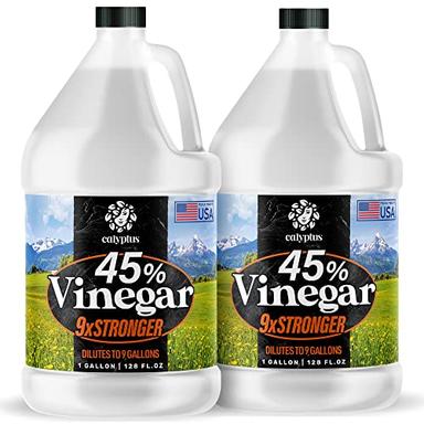 Calyptus 45% Pure Super Concentrated Vinegar | Dilutes to 18 Gallons | 9x Power Concentrate Vinegar | 2 Gallons image