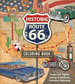 The Route 66 Coloring Book: Color the Sights along America's Famous Highway - More than 100 pages to color (Chartwell Coloring Books) image